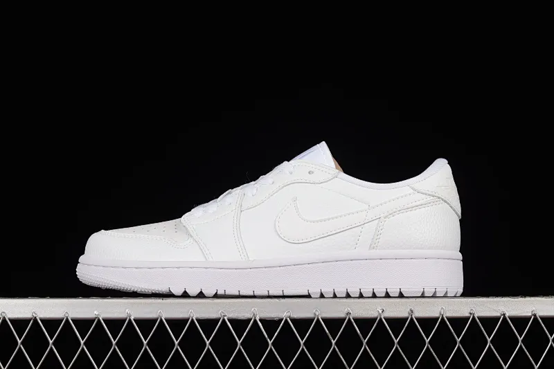 All categories Air Jordan Jordan series basketball shoes Air Jordan 1 Low Z version Air Jordan 1 Low Golf "Triple White" AJ1 Joe 1 new golf version all white color DD9315-101